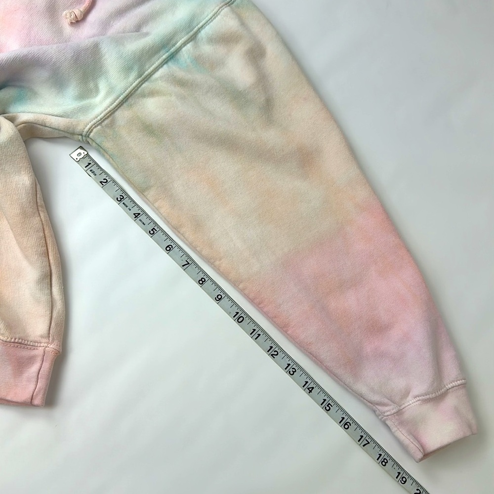 Dreamsicle Pastel Tye Dye Hoodie. X-Large. Pastel Blue, Pink, Orange, Peach. - Picture 5 of 9